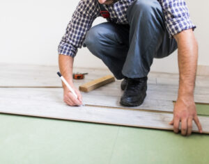 installation of vinyl flooring
